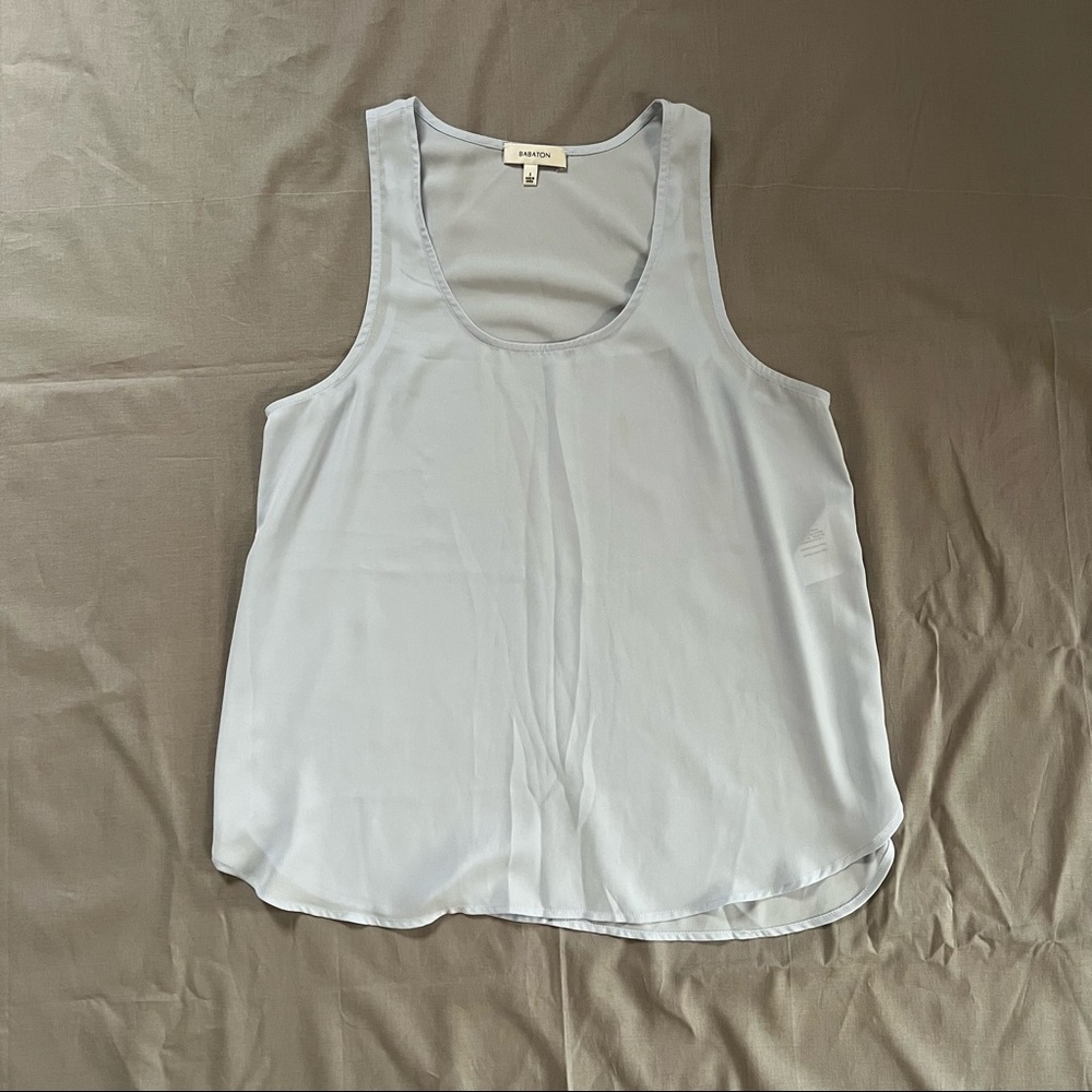 Babaton Light Blue Blouse Tank Top